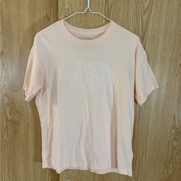 The North Face Light Pink Logo Crew Neck Short Sleeve Tee - Picture 2 of 5